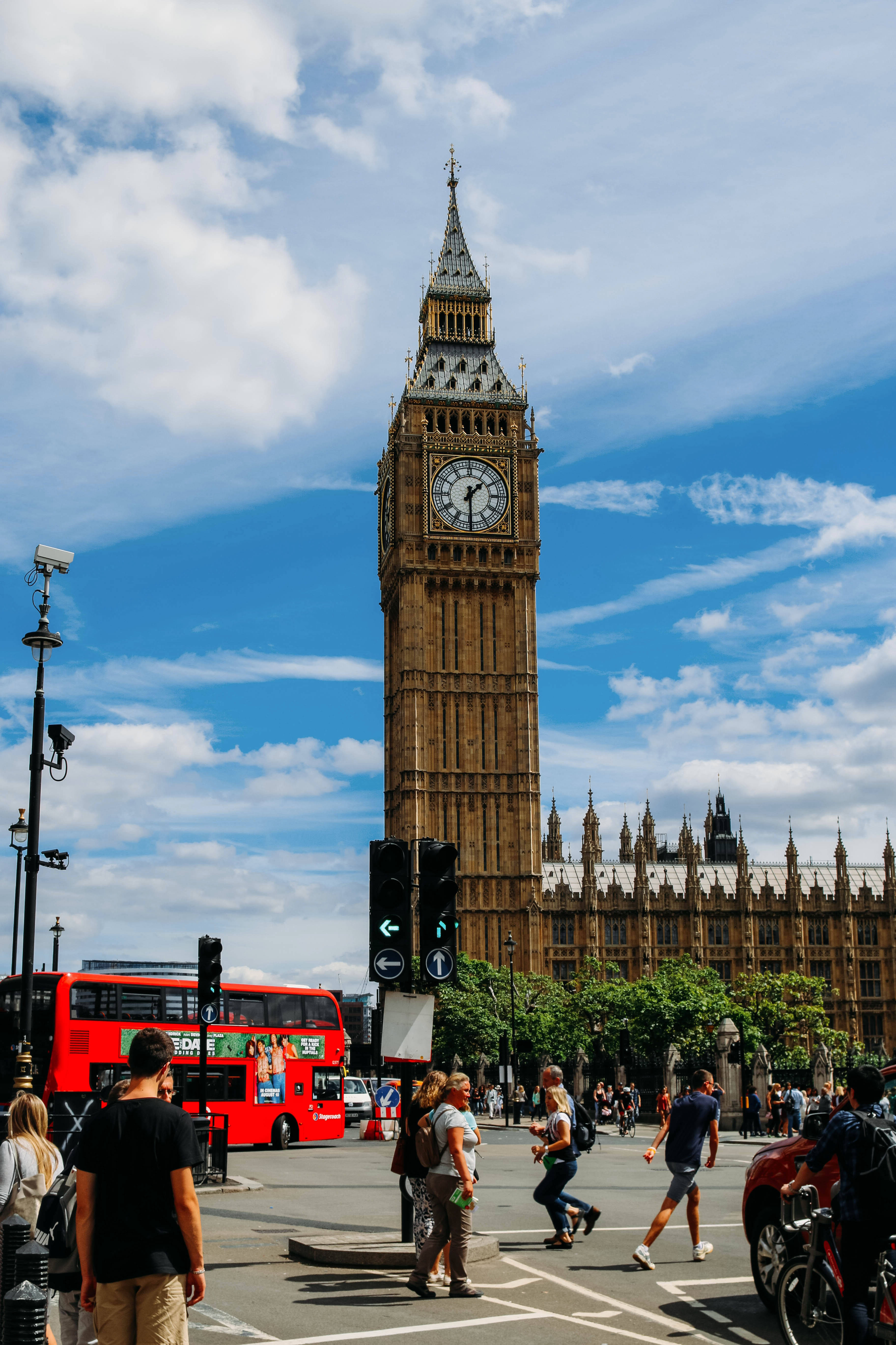 Big Ben ja jalankulkijat Taustakuvat