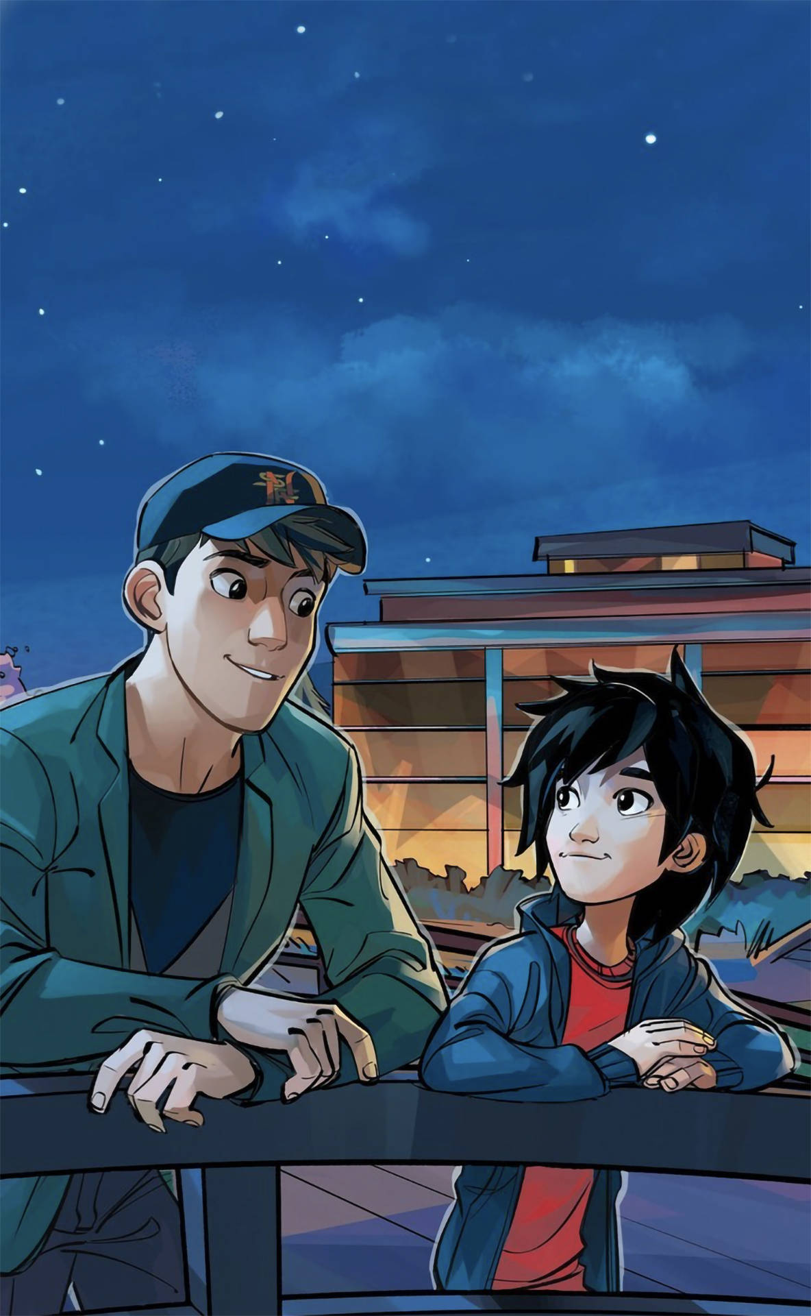 Big Hero 6 Veljekset Keskustelevat Taustakuvat