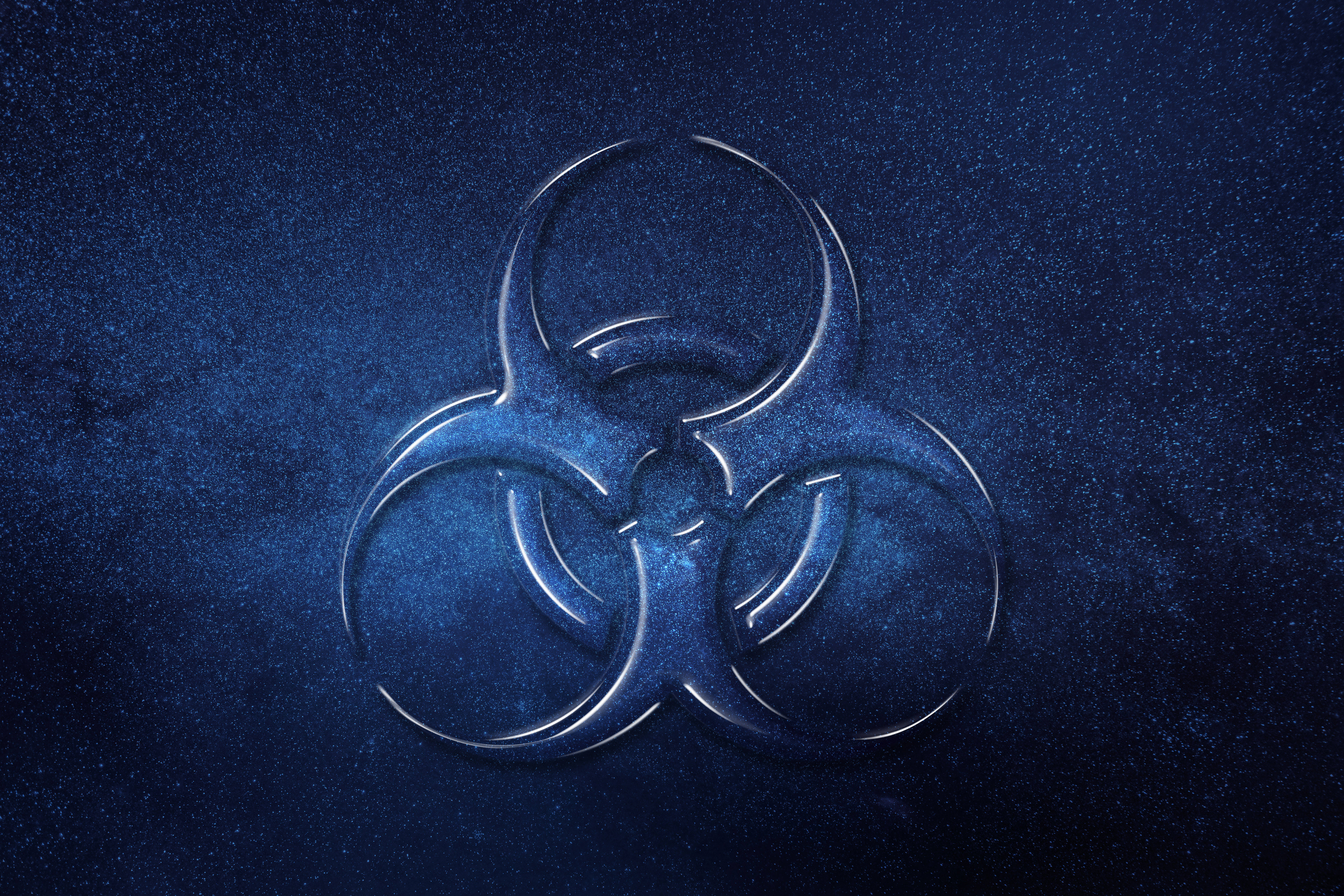 Biohazard-lääketieteen symboli Taustakuvat