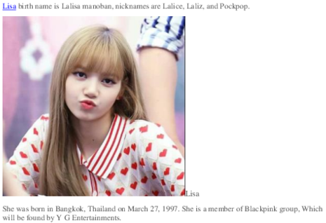 Blackpink Lisa Sydänprinttipaita Taustakuvat