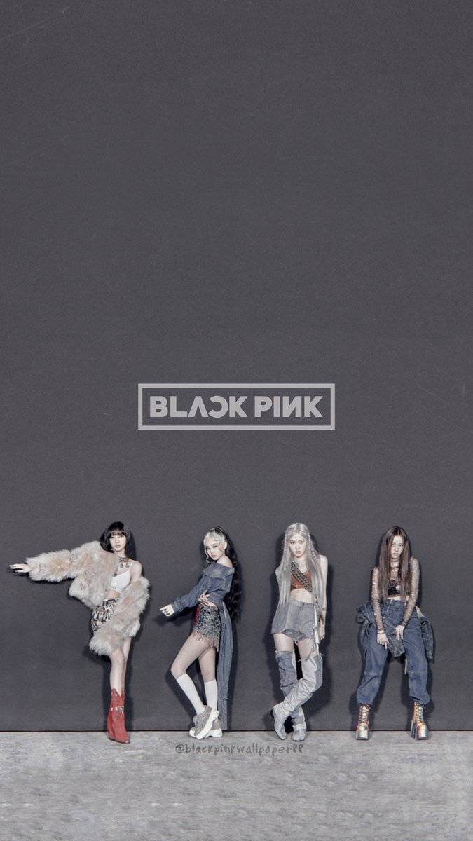 Blackpink-logo How You Like That harmaana Taustakuvat