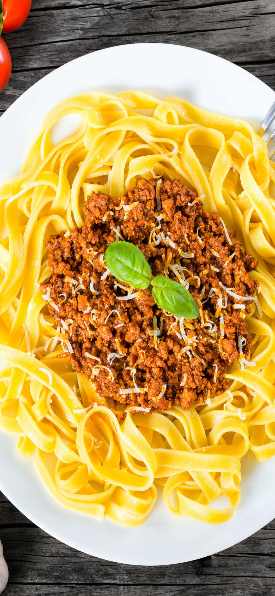 Bolognese Pasta-annos iPhone X Pasta Tausta Taustakuvat