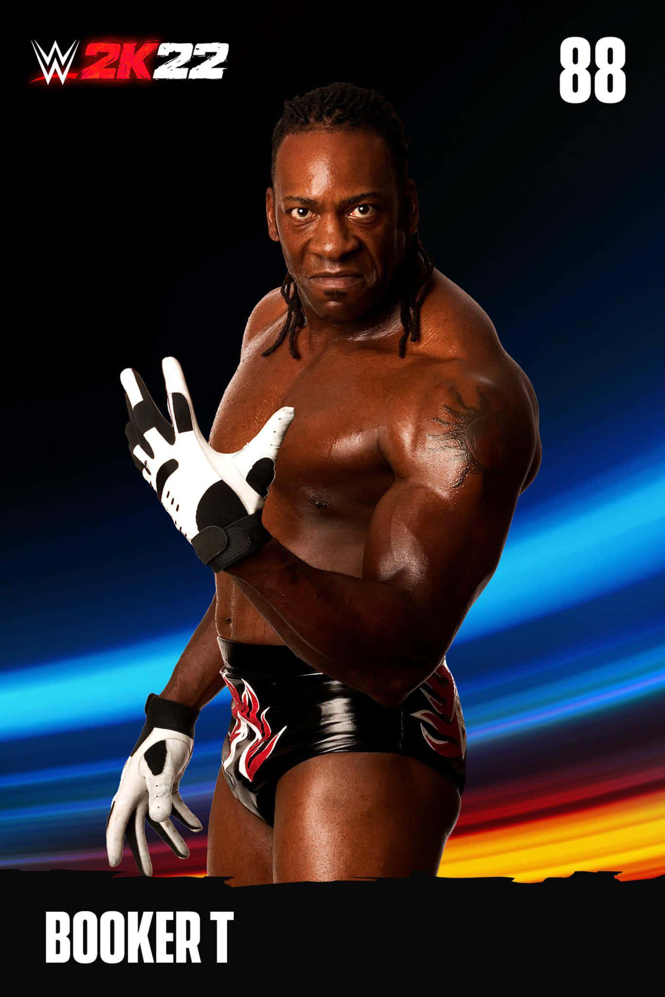 Booker T WWE 2022 -julisteessa Taustakuvat