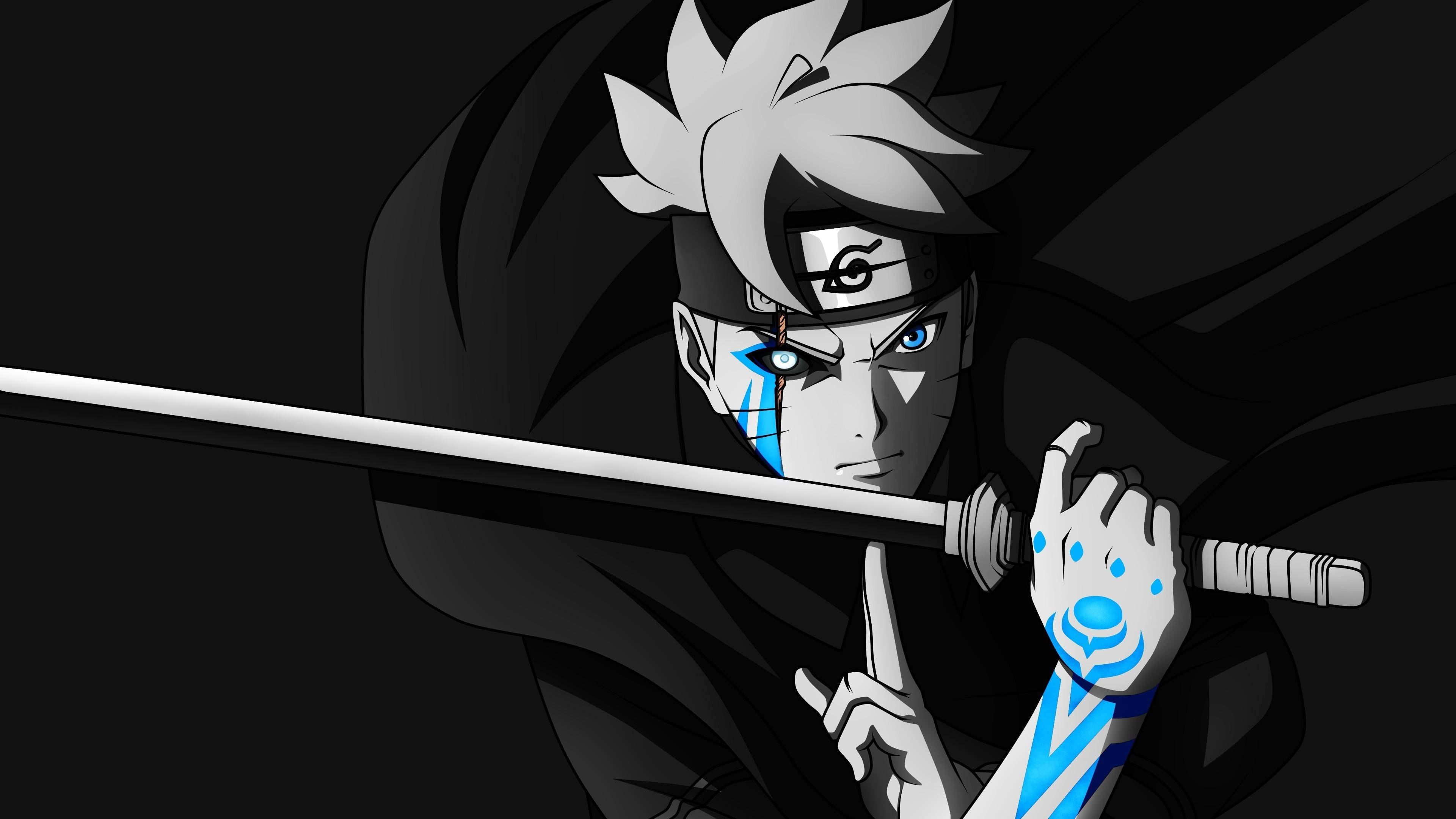 Boruto Musta Anime Taustakuvat