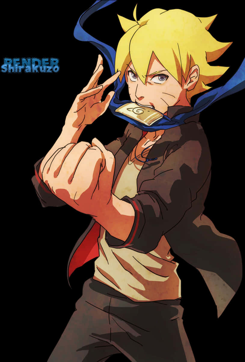 Boruto Uzumaki Anime-taideteos Taustakuvat