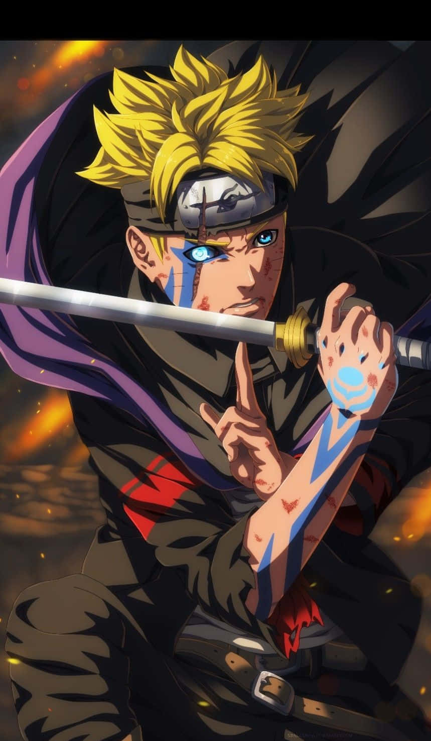 Boruto Uzumaki Naruto esteettinen puhelin Taustakuvat