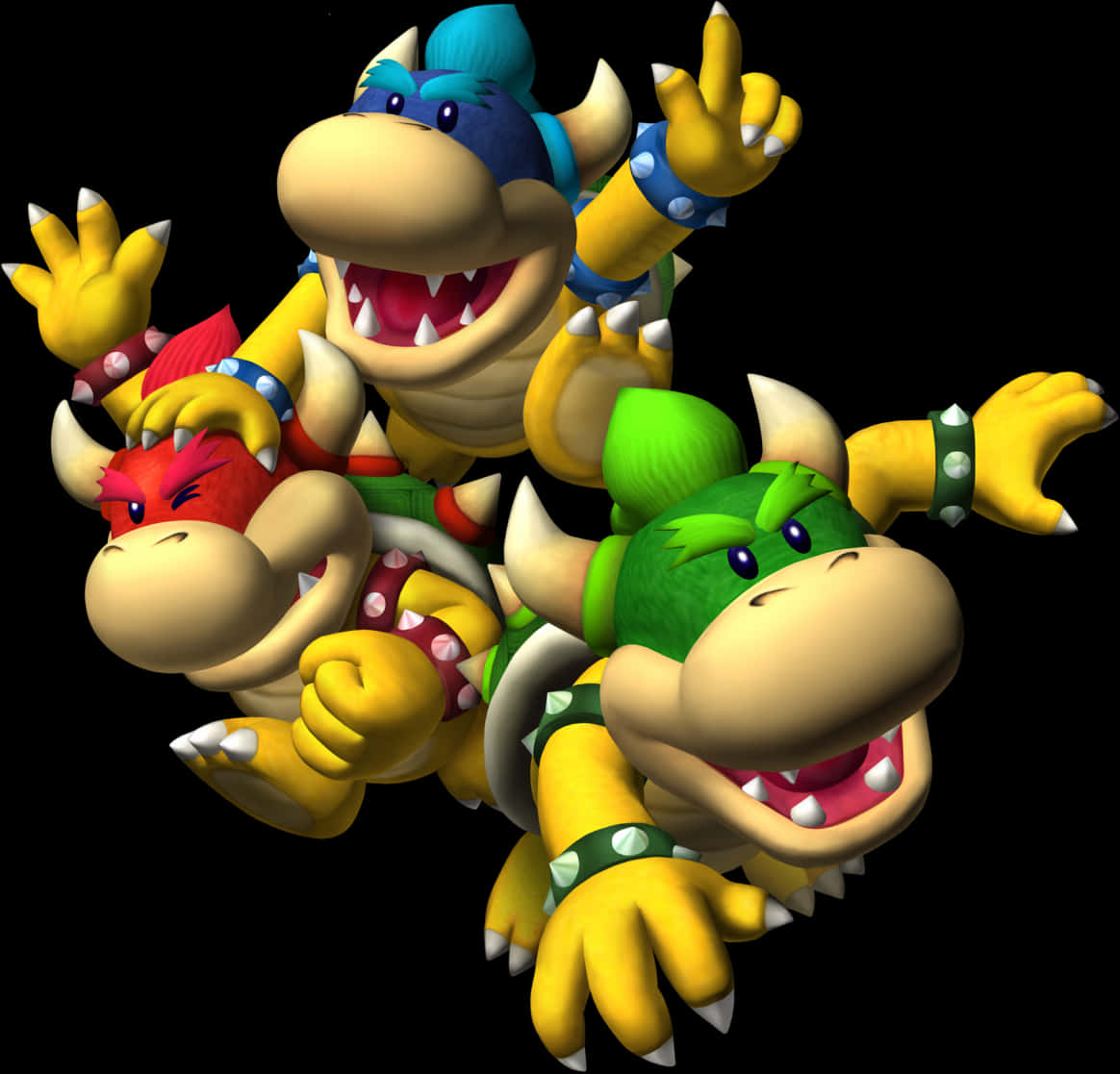 Bowser ja Koopalingit animoidut hahmot Taustakuvat