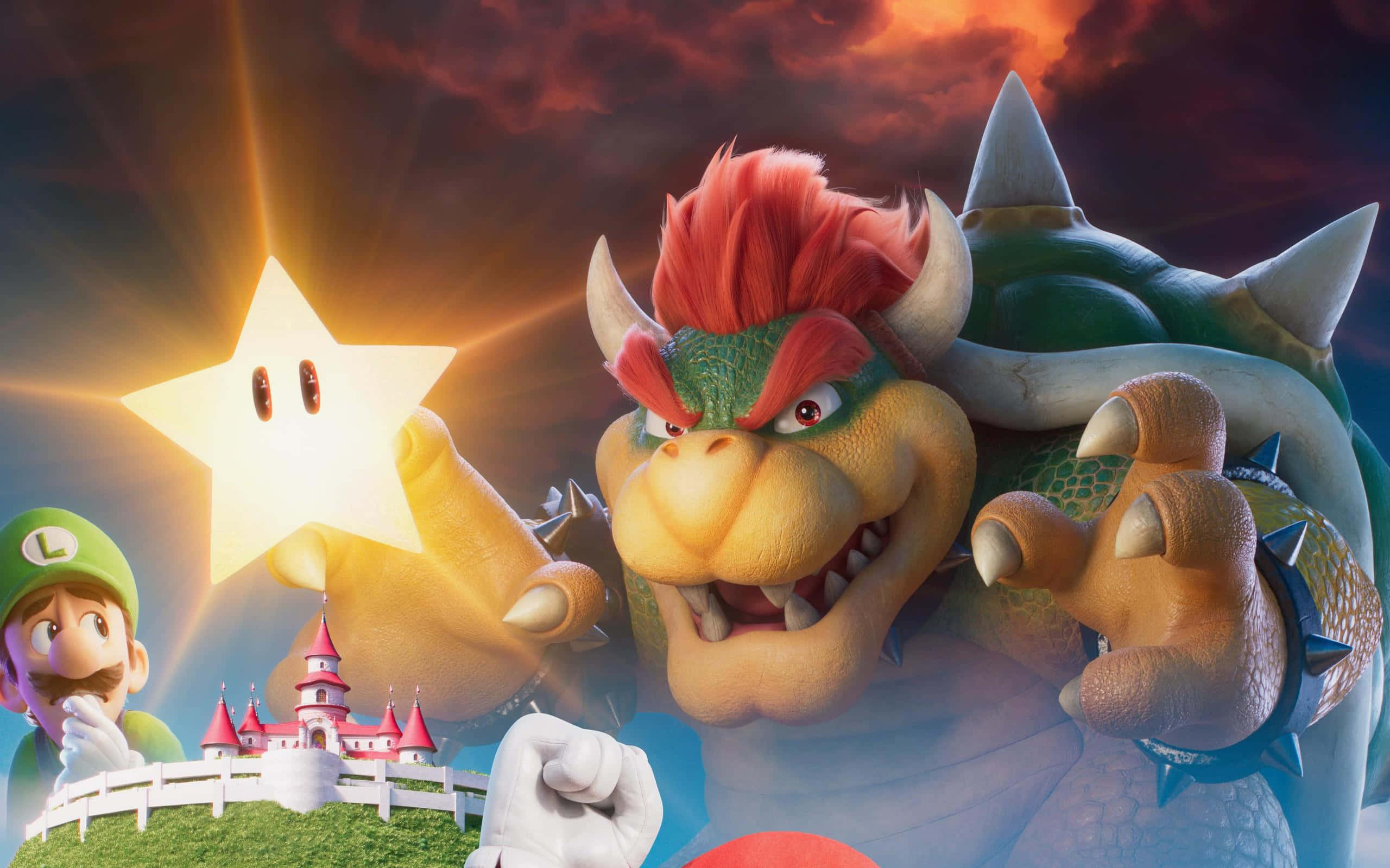 Bowser mahtipontisessa asennossa 2560 x 1600 taustakuvassa Taustakuvat