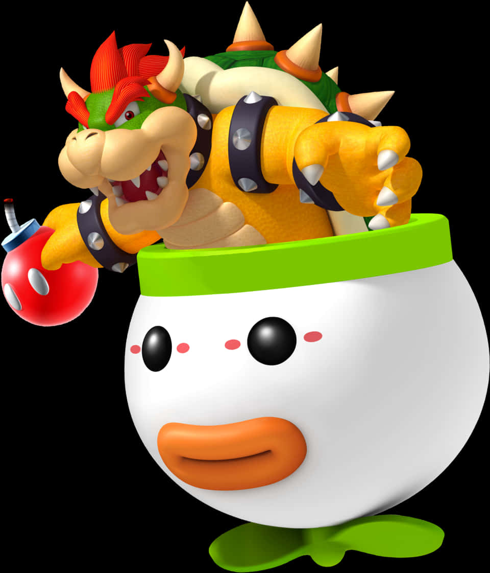 Bowserin klovniauto-illustraatio Taustakuvat