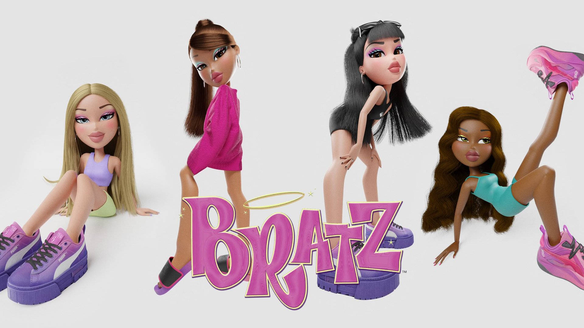 Bratz-estetiikka söpö jalkine Taustakuvat