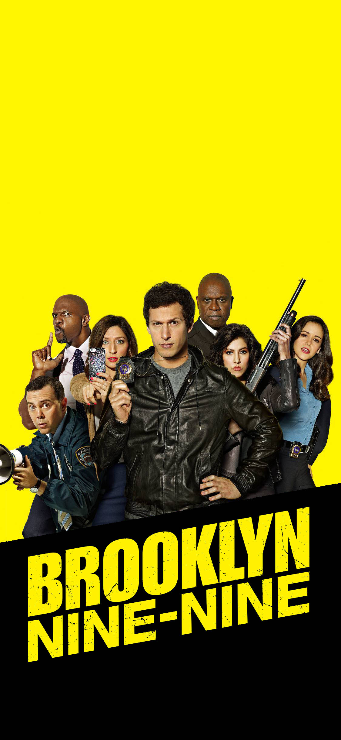 Brooklyn Nine Nine -sarjan ikoninen keltainen ja musta teema Taustakuvat