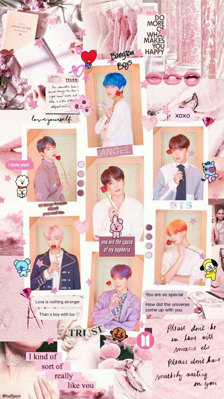 BTS Aesthetic - Jäsenet ruusun kanssa Taustakuvat