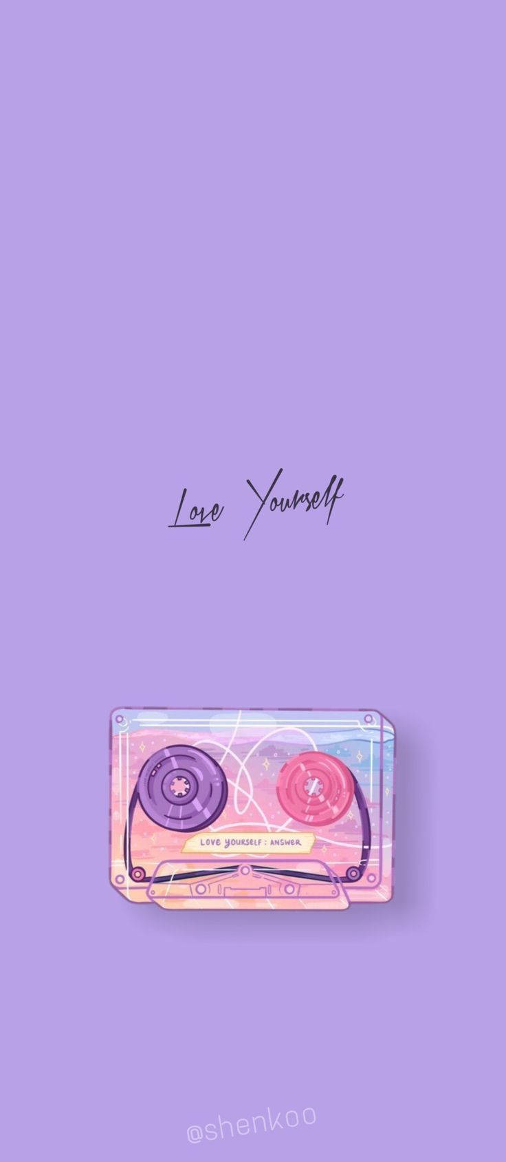 BTS Aesthetic Love Yourself C-kasetti Taustakuvat