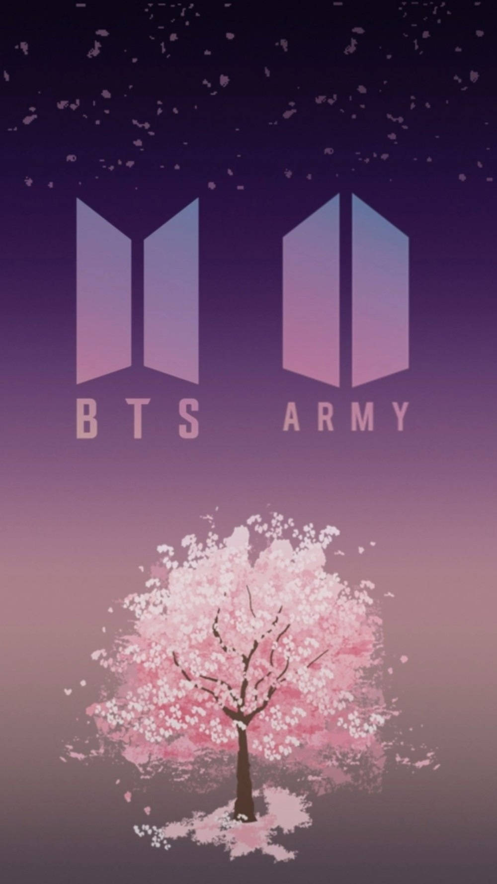 BTS ARMY -logo violetti estetiikka Taustakuvat
