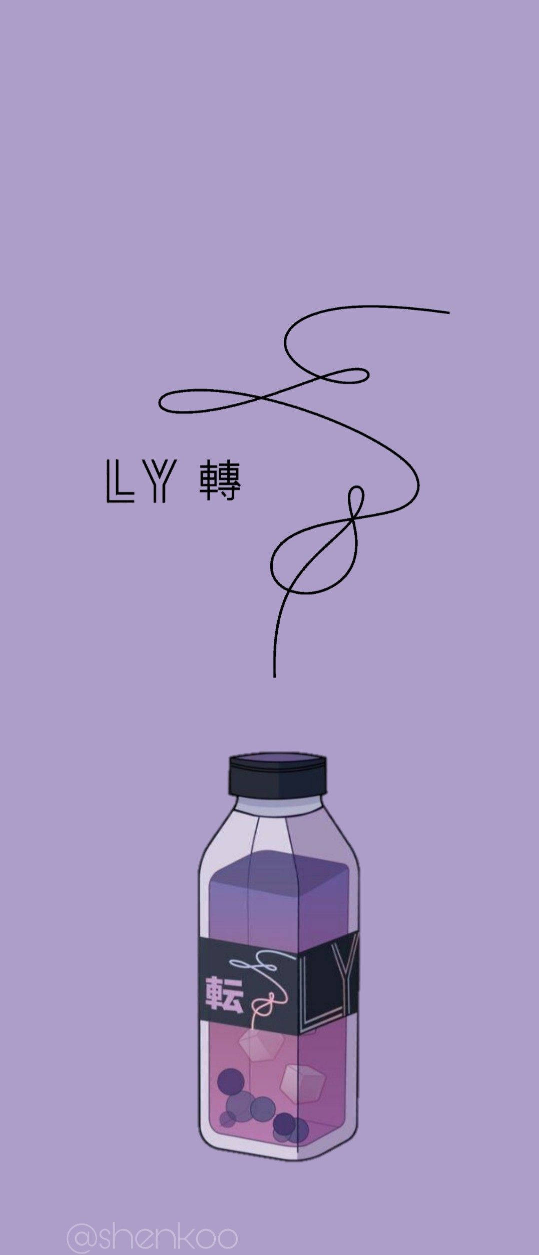BTS esteettinen Love Yourself violetti Taustakuvat