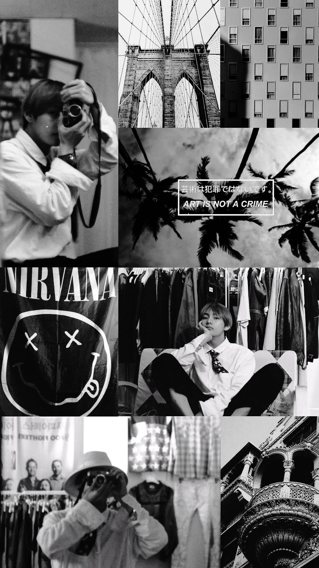 BTS Esteettinen MVK Kim Taehyung Taustakuvat