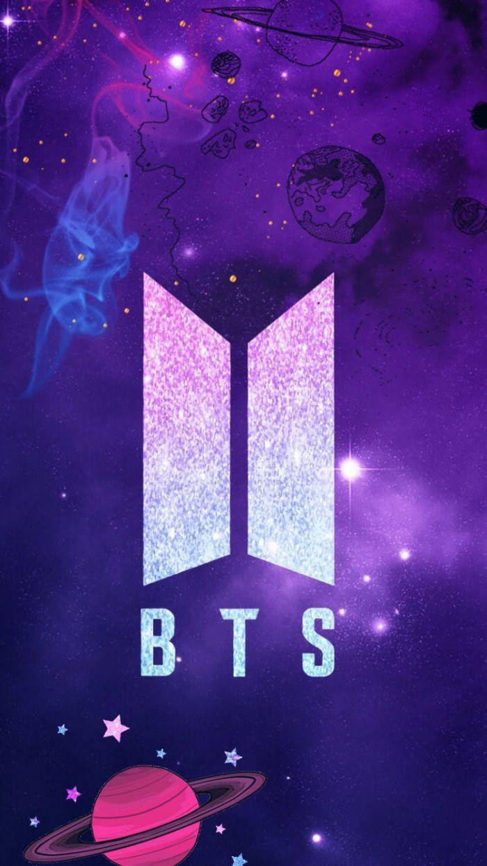 BTS Galaksin logo planeetan kanssa Taustakuvat