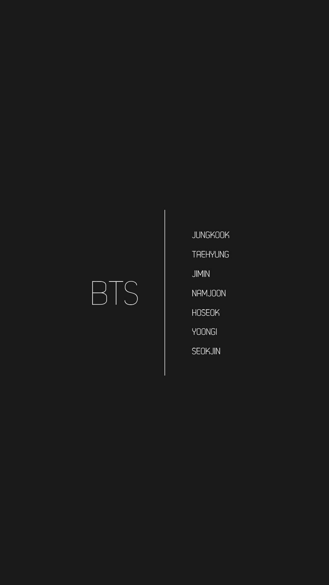 BTS-jäsenten nimet Tumblr-estetiikka Taustakuvat