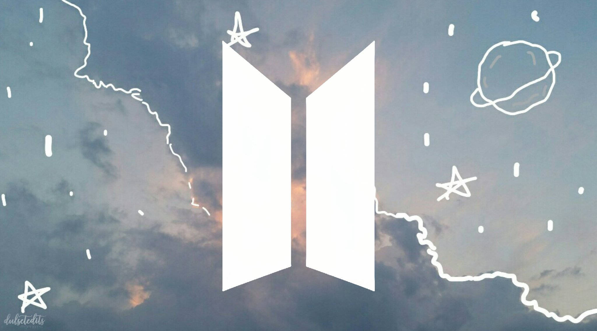 BTS-logo söpö estetiikka Taustakuvat