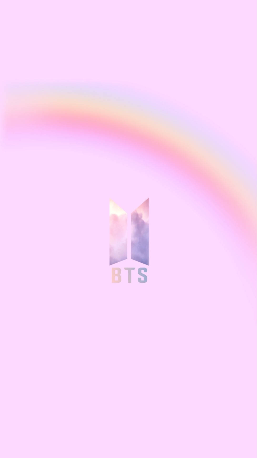 BTS-logo vaaleanpunainen sateenkaari Taustakuvat