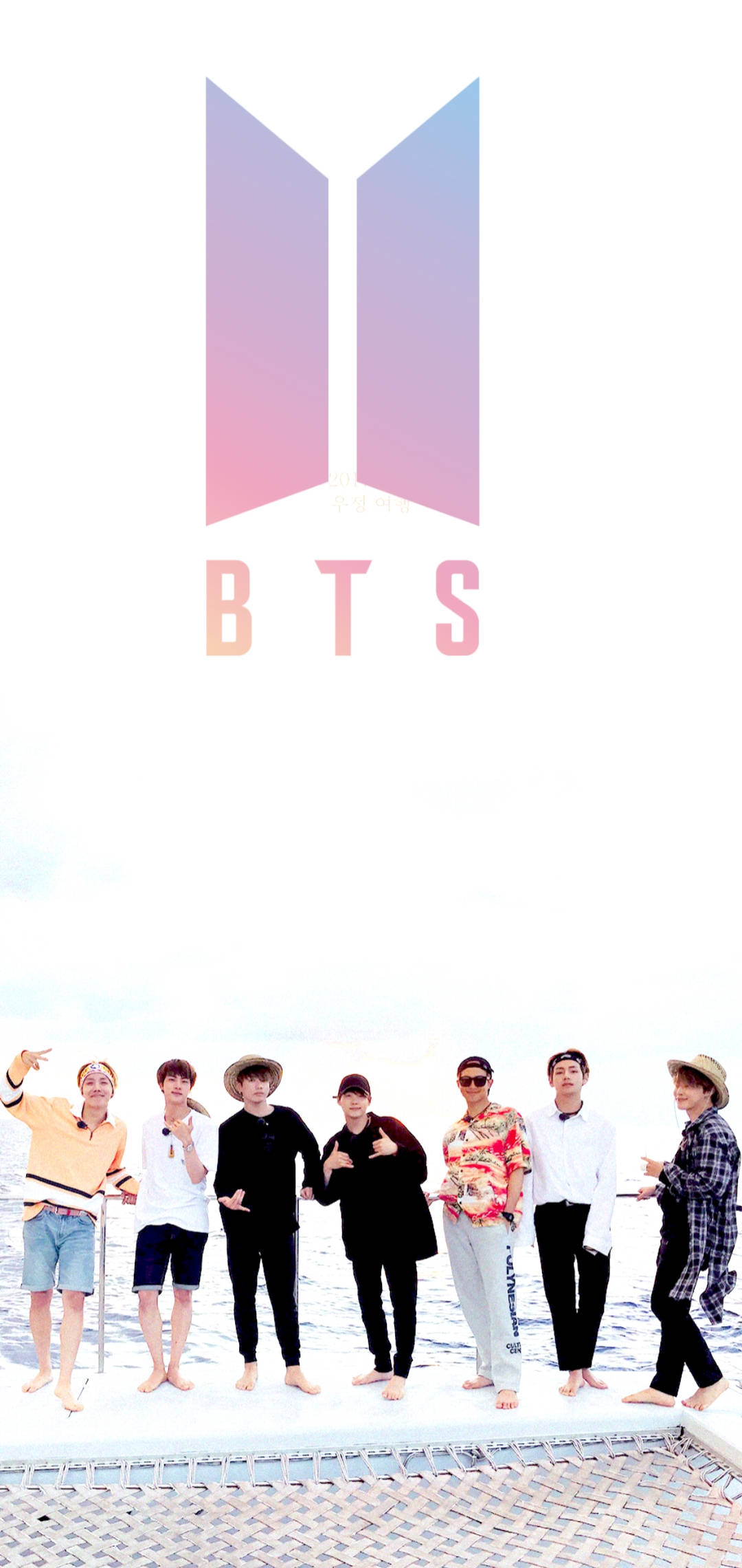 BTS lukitusnäyttö Bon Voyage Taustakuvat