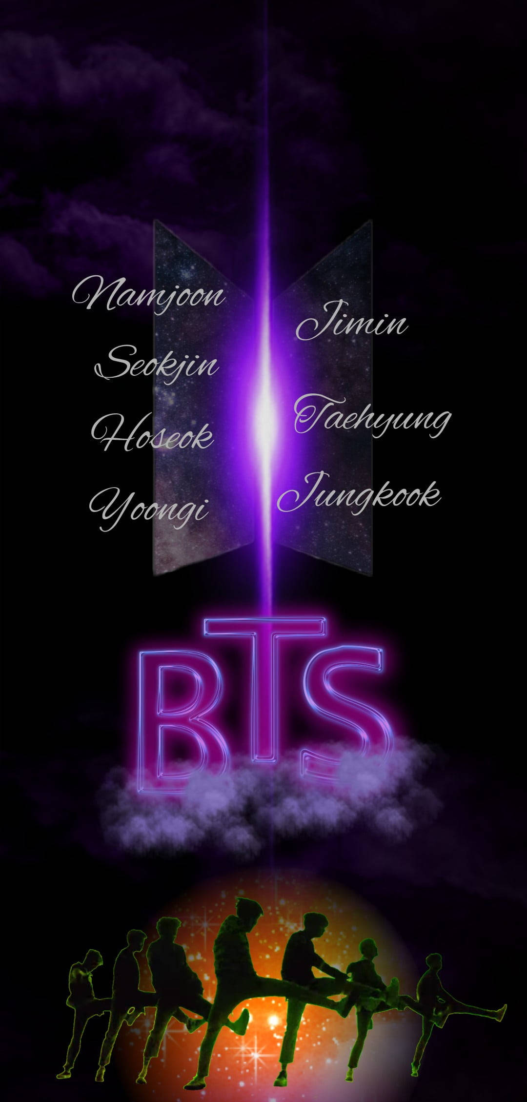 BTS Purppura Tanssitaide Taustakuvat