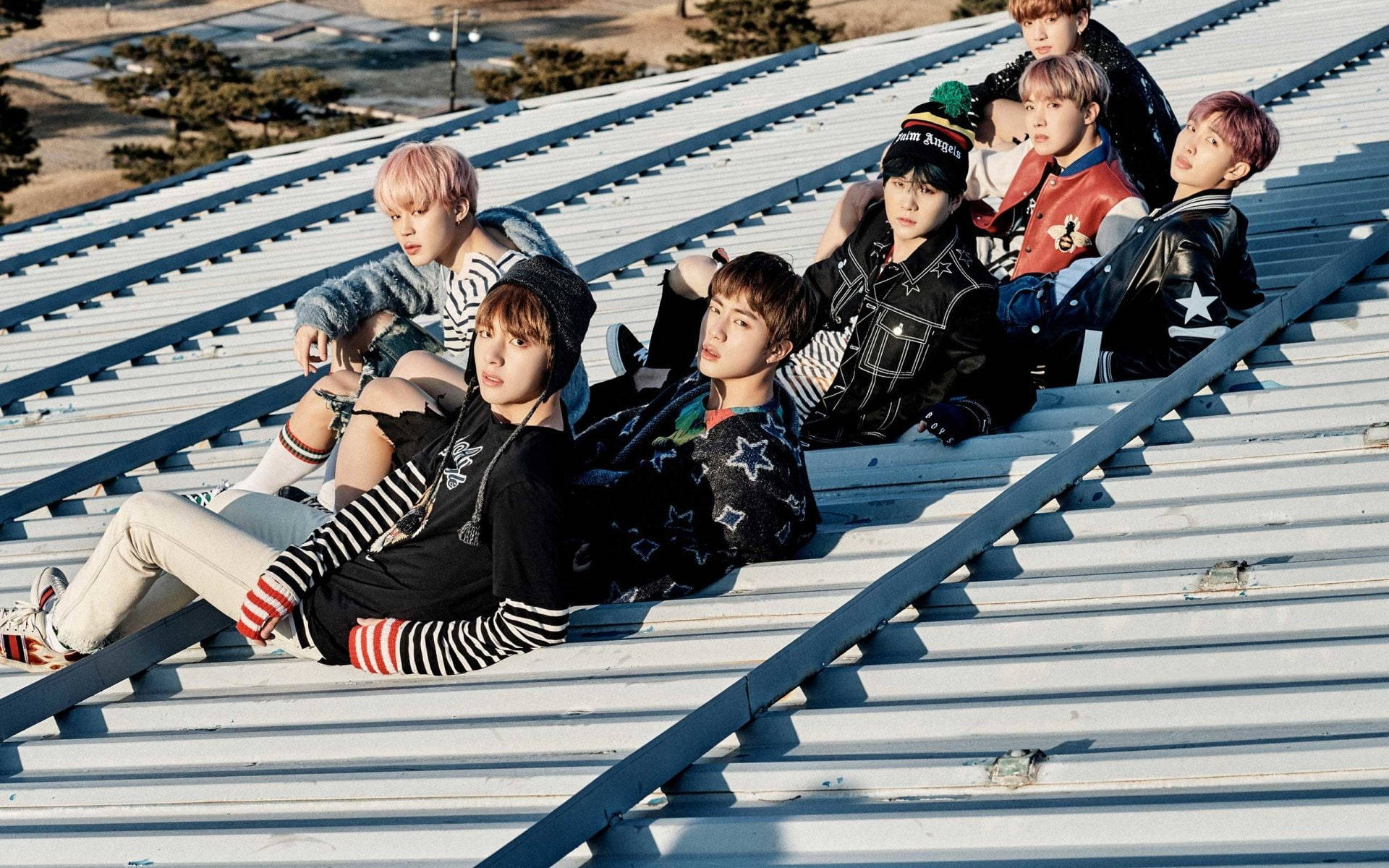 BTS Ryhmäkuva Spring Day Taustakuvat