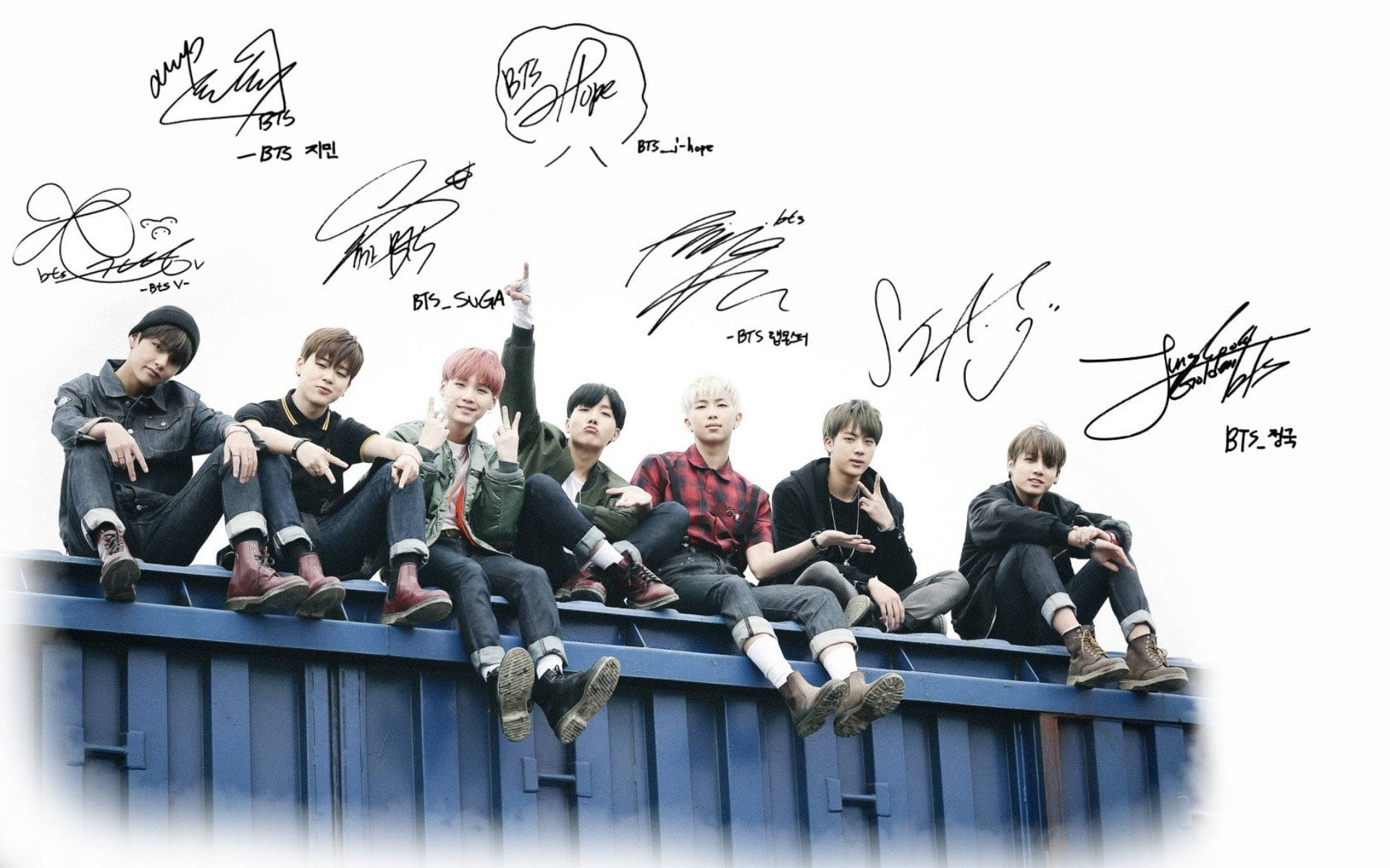 BTS-ryhmäkuva 'Young Forever' Taustakuvat