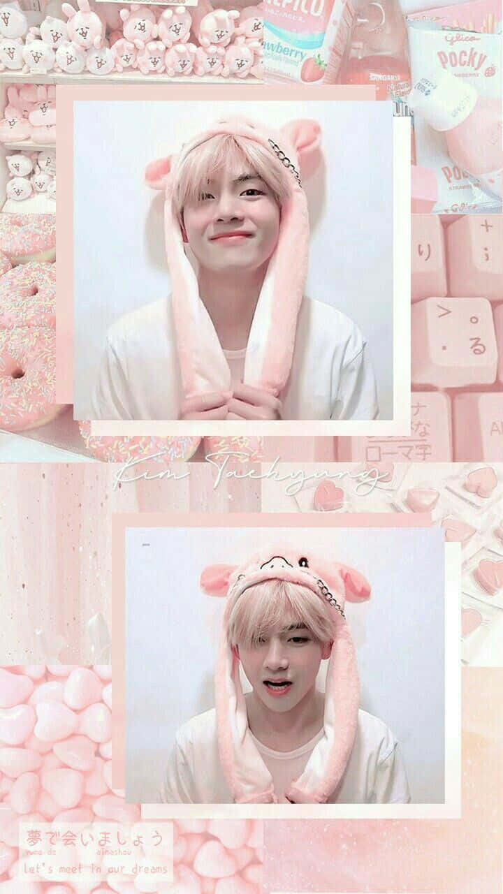 BTS V poseeraa kameralle Taustakuvat