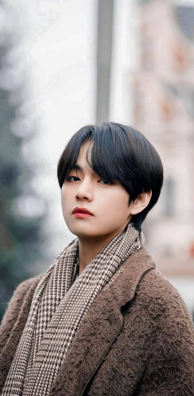 BTS V ruskea talviasu Taustakuvat