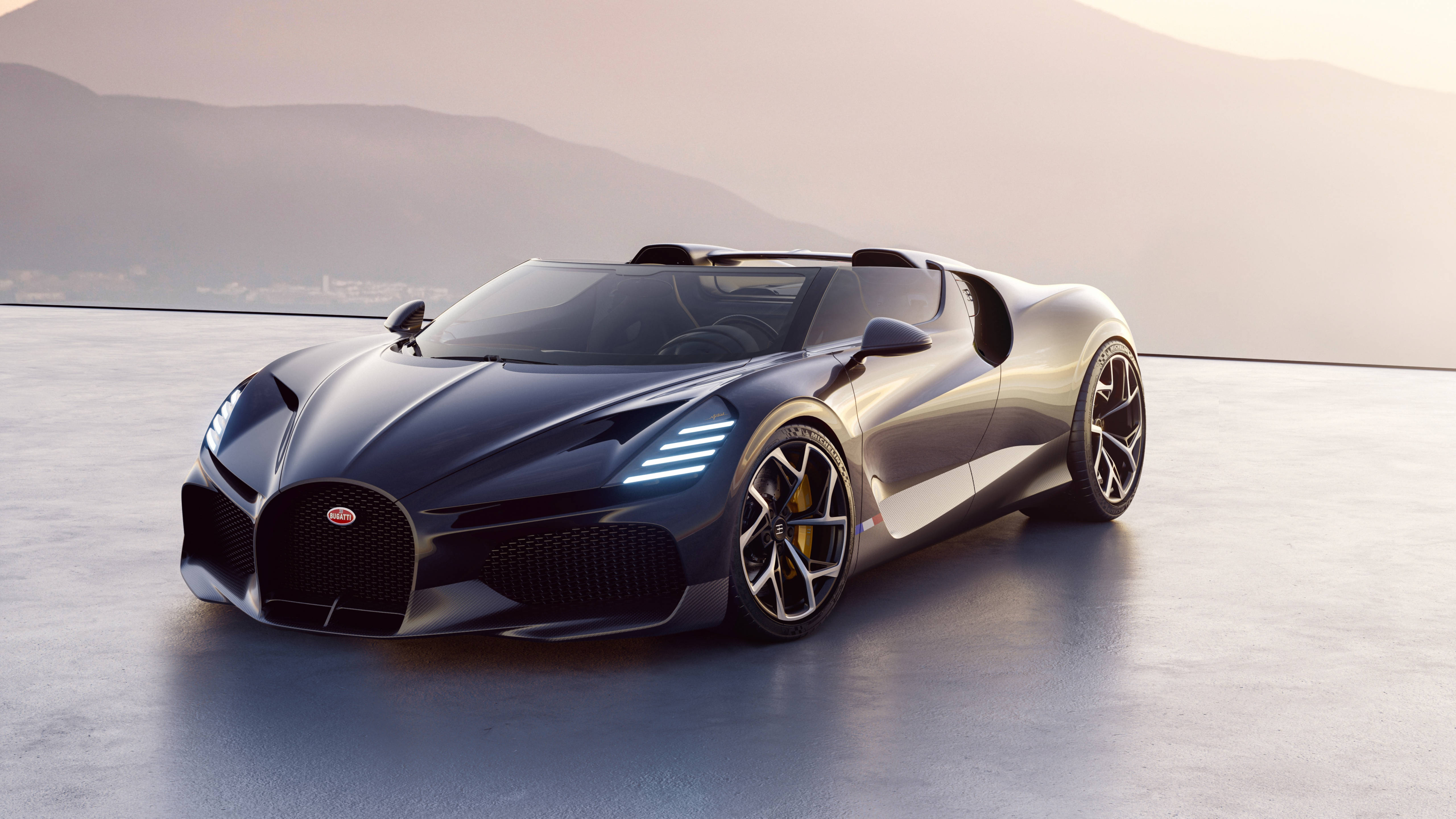 Bugatti W16 Mistral 4K Laptop Auto Taustakuvat