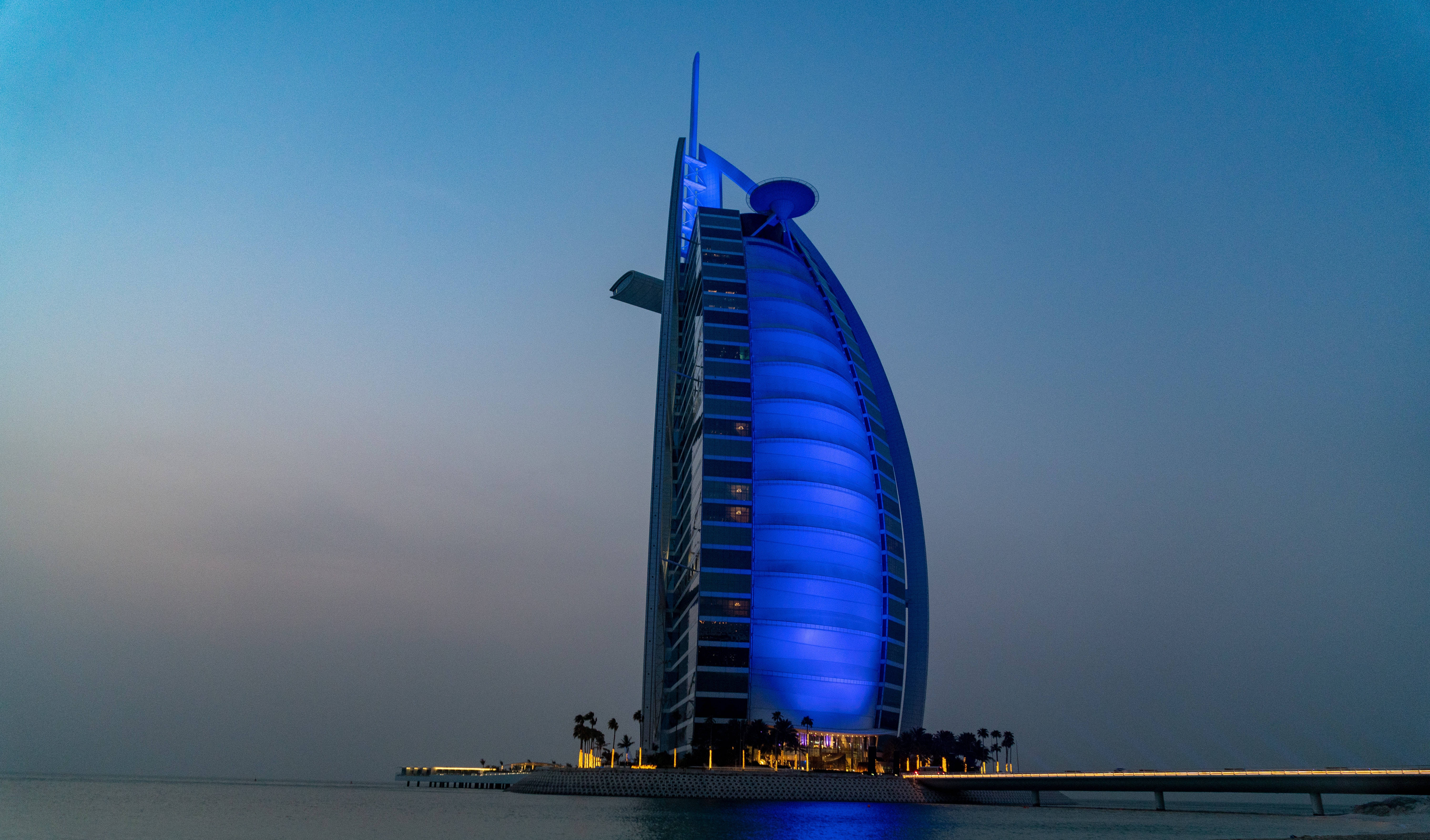 Burj Al Arab sininen valo Taustakuvat