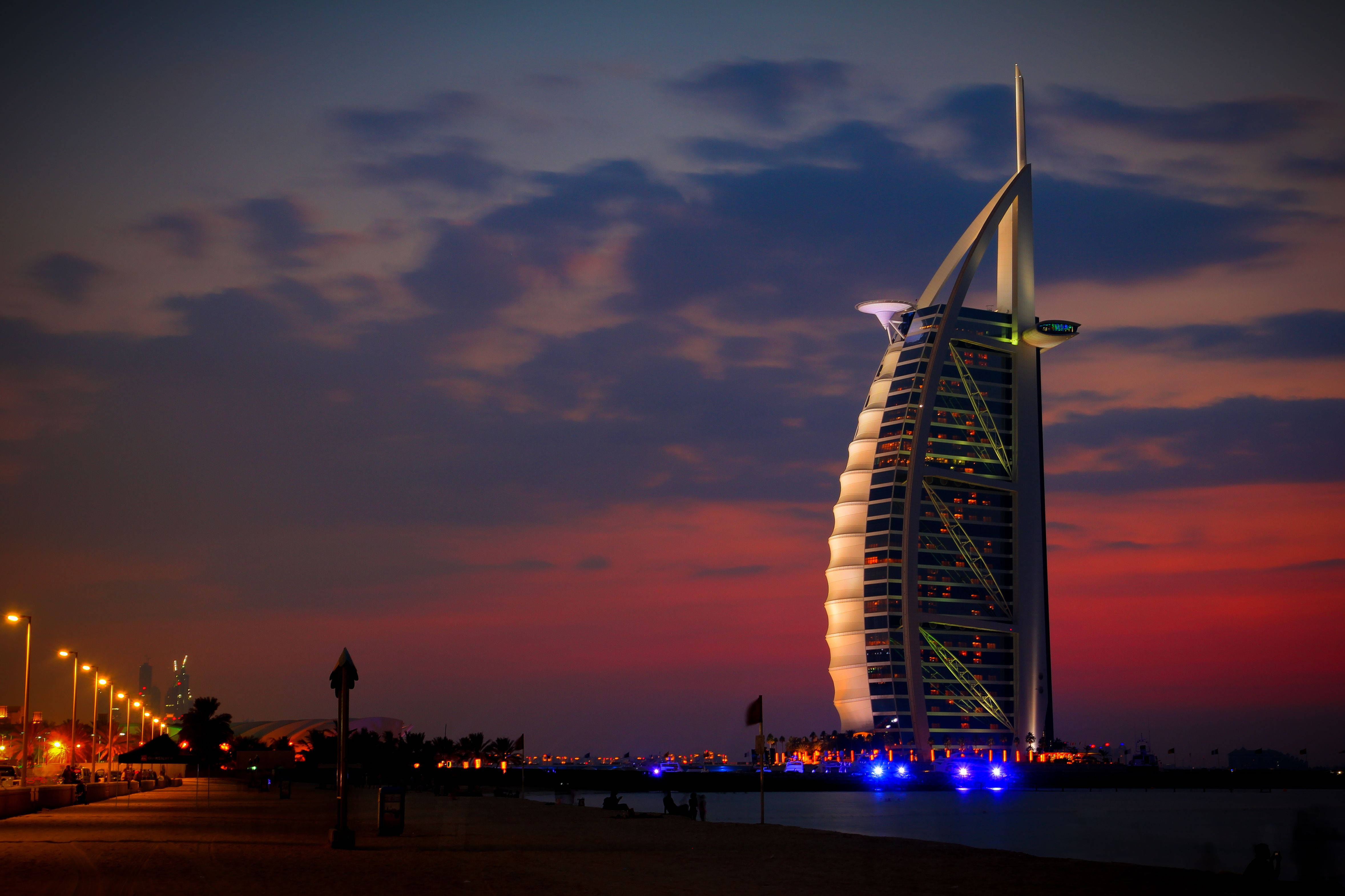 Burj Al Arab yötaivas Taustakuvat