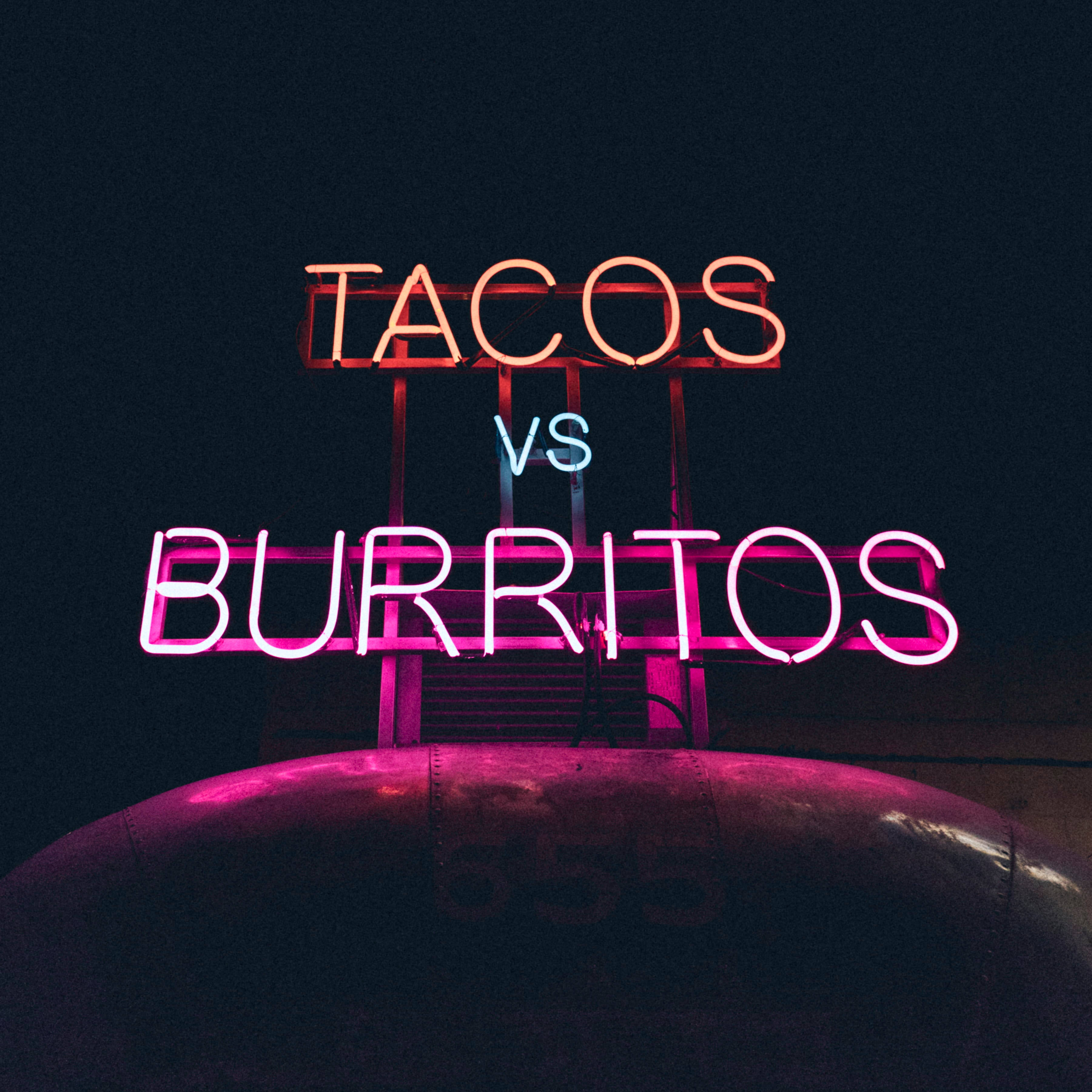 Burritos vs. Tacos -neonvalot Taustakuvat