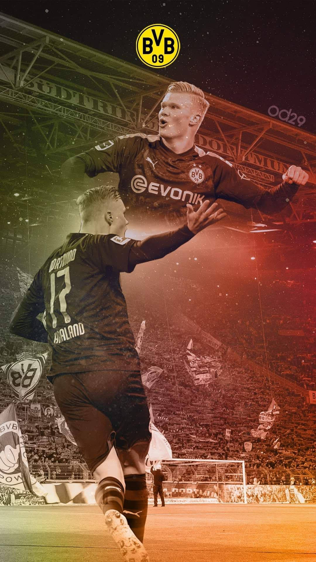 BVB-hyökkääjä Erling Haaland Taustakuvat