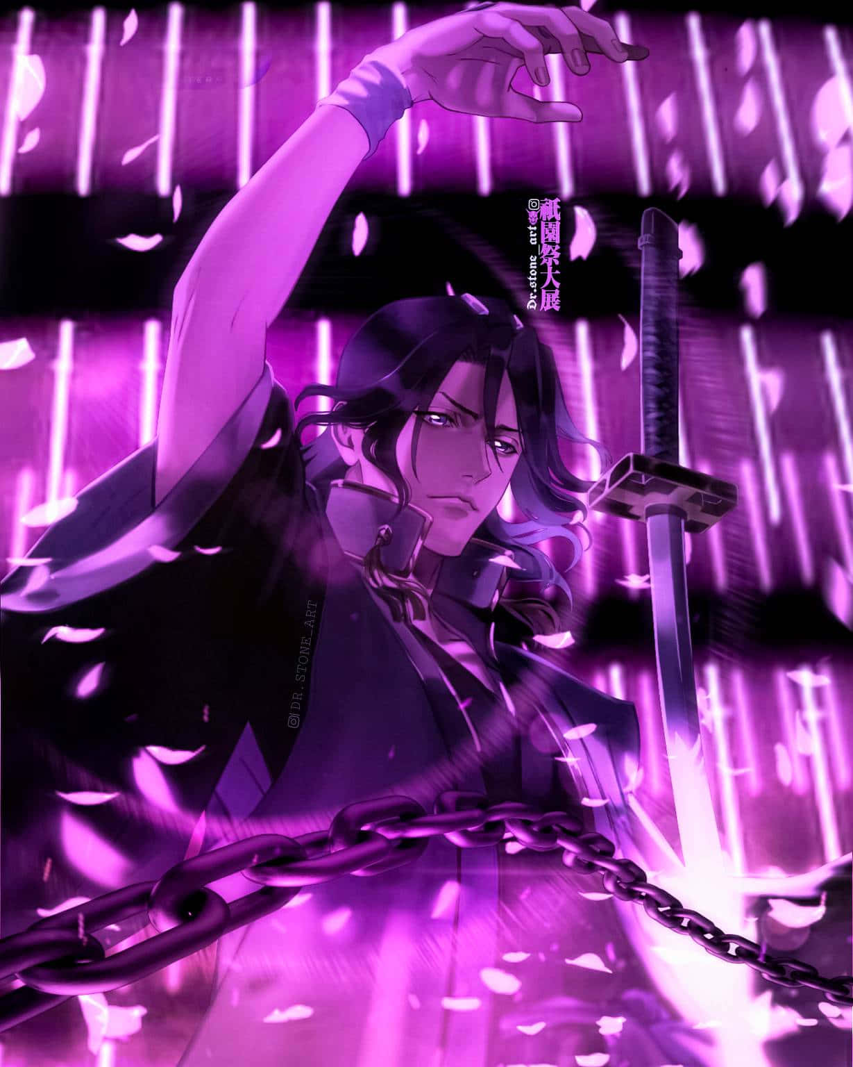 Byakuya Kuchiki 6. divisioonan kapteenina Gotei 13:ssa Taustakuvat