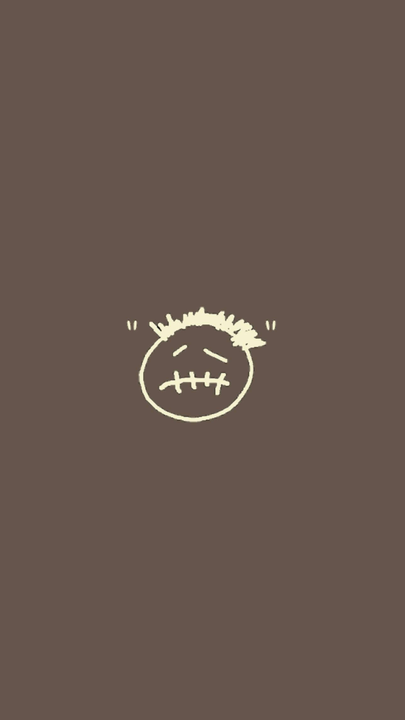 Cactus Jack Travis Scott Face Logo Ruskea Estetiikka Taustakuvat