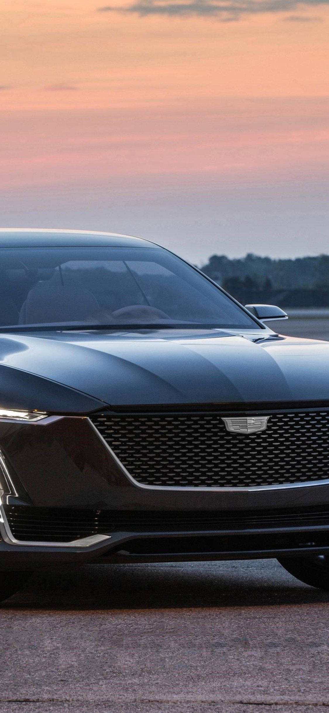 Cadillac auringonlaskussa iPhonesta Taustakuvat