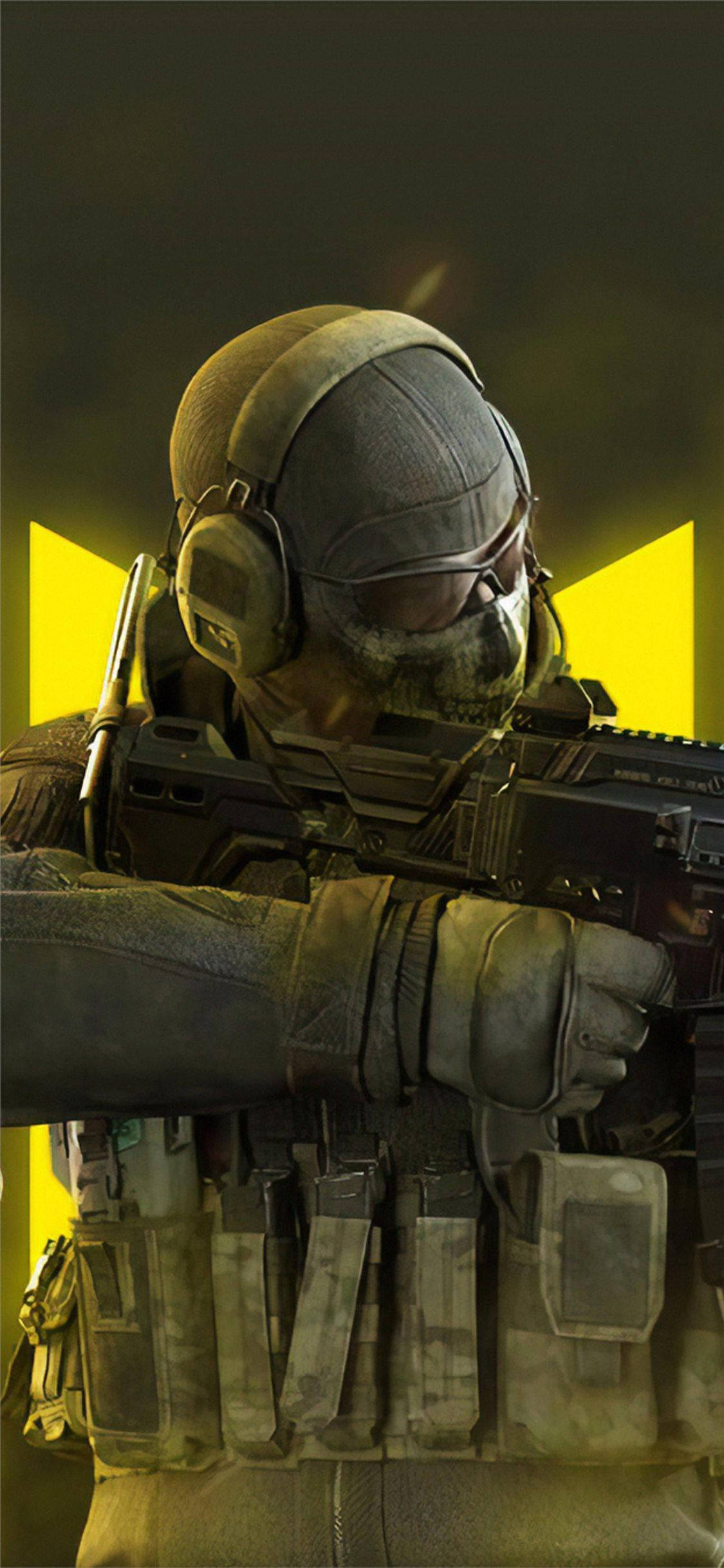 Call Of Duty Mobile Logo Ghost Close-up Taustakuvat