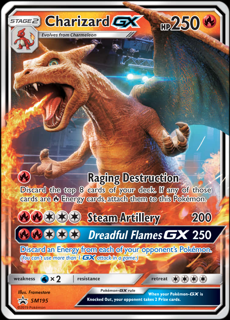 Charizard G X - Pokémon-kortti Taustakuvat