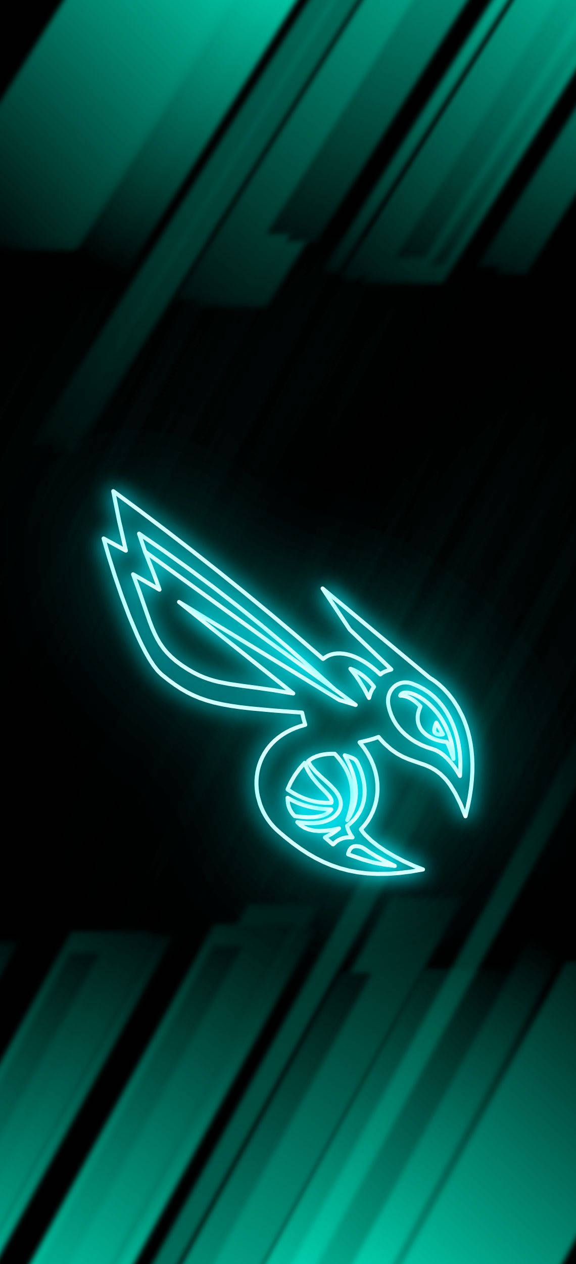 Charlotte Hornets tunnus neon vihreänä Taustakuvat