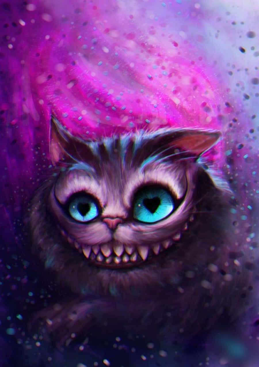 Cheshire Cat hymyilee veitikkamaisesti Taustakuvat