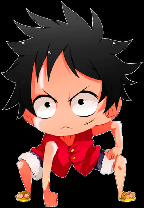 Chibi Luffy One Piece -hahmo Taustakuvat