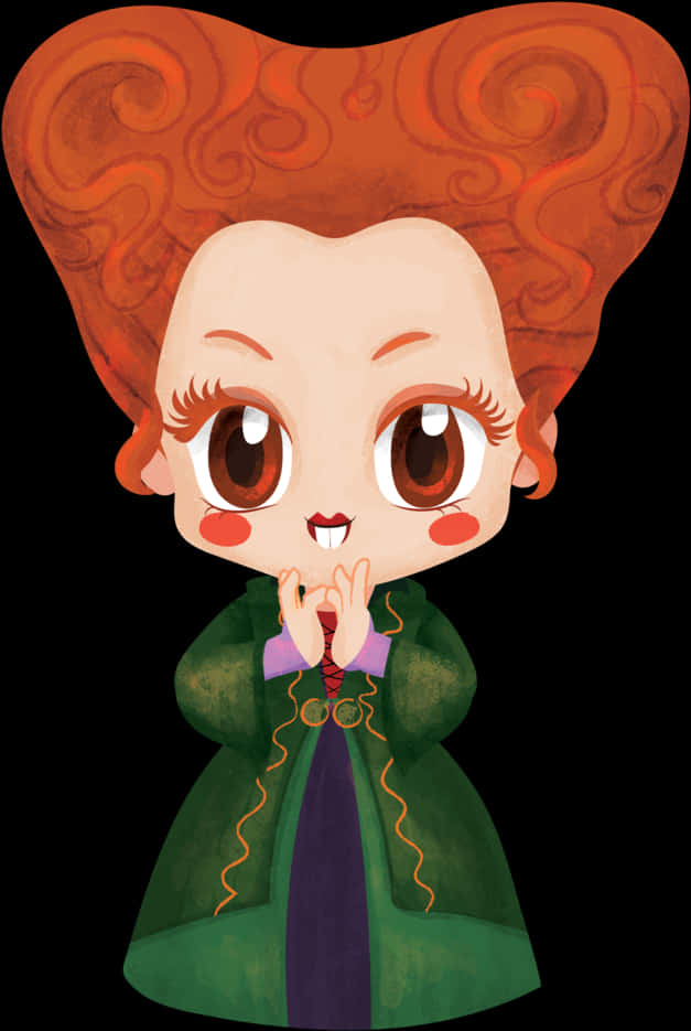 Chibi noita sarjakuvahahmo Taustakuvat