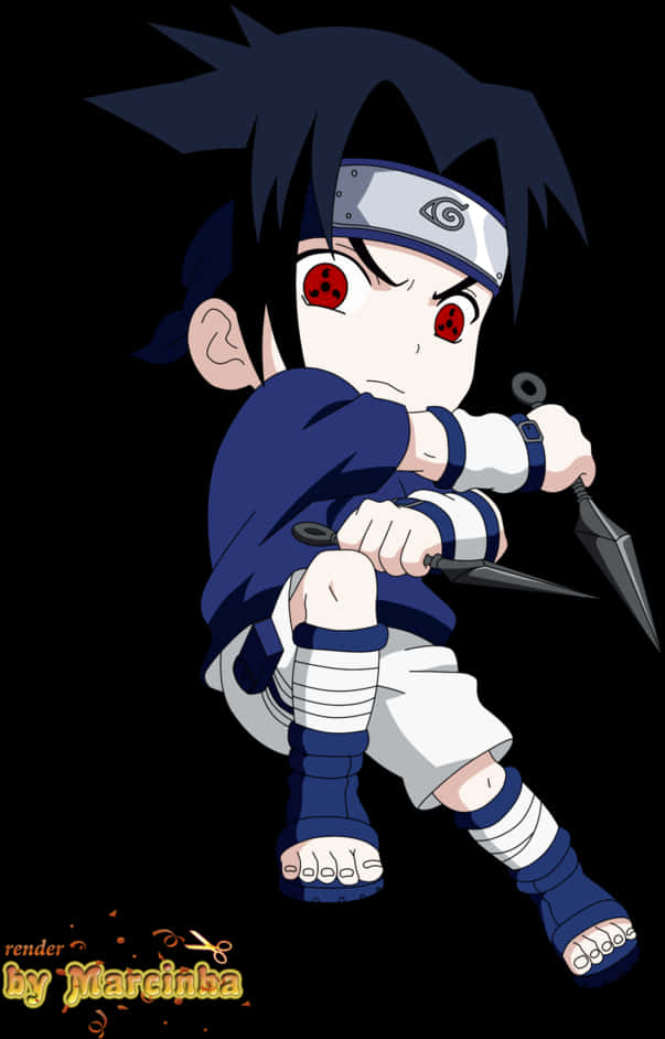 Chibi Sasuke valmiina taisteluun Taustakuvat