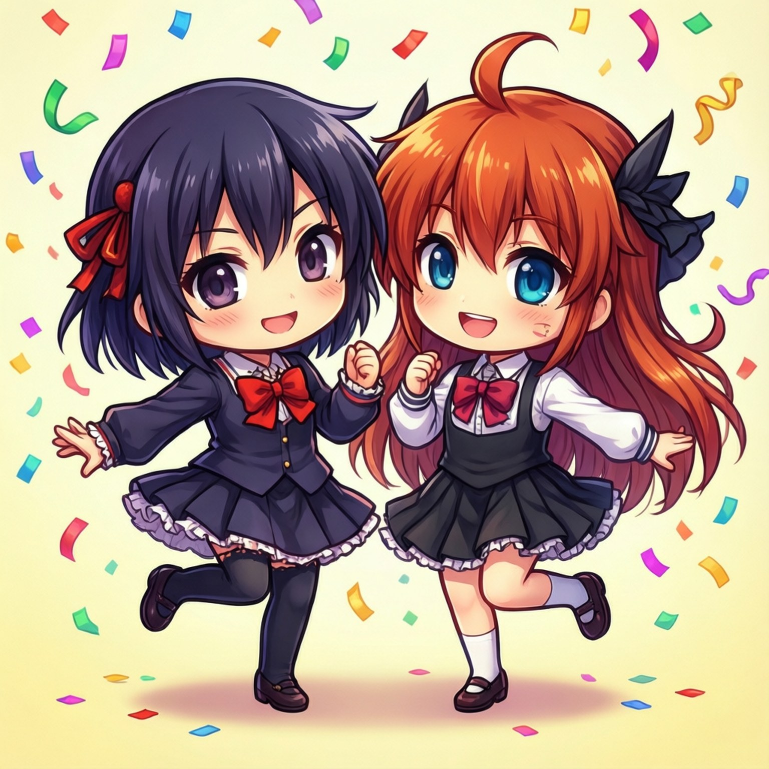 Chibi-tanssibileet Taustakuvat