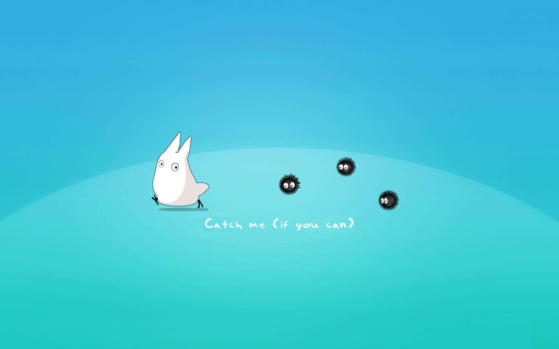 Chibi Totoro Esteettinen Kannettava Taustakuvat
