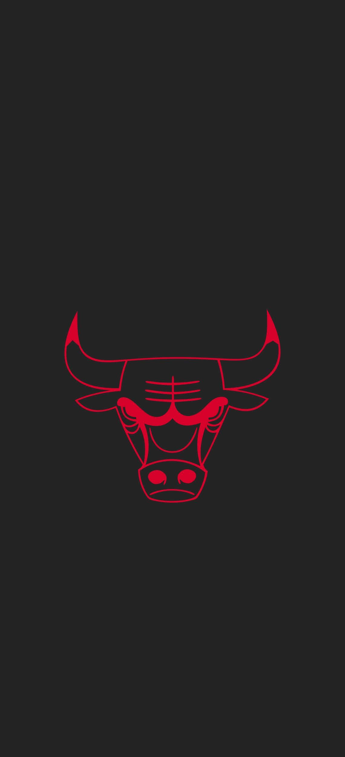 Chicago Bulls Neonpunainen Puhelin Taustakuvat