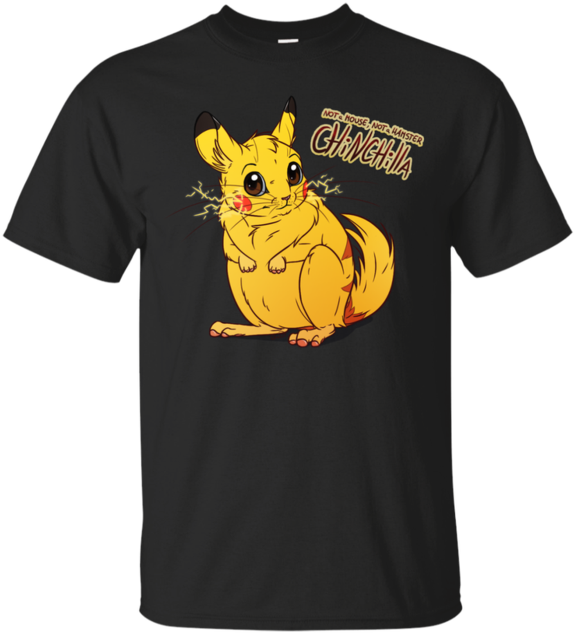 Chinchilla-sarjakuva musta t-paita design Taustakuvat