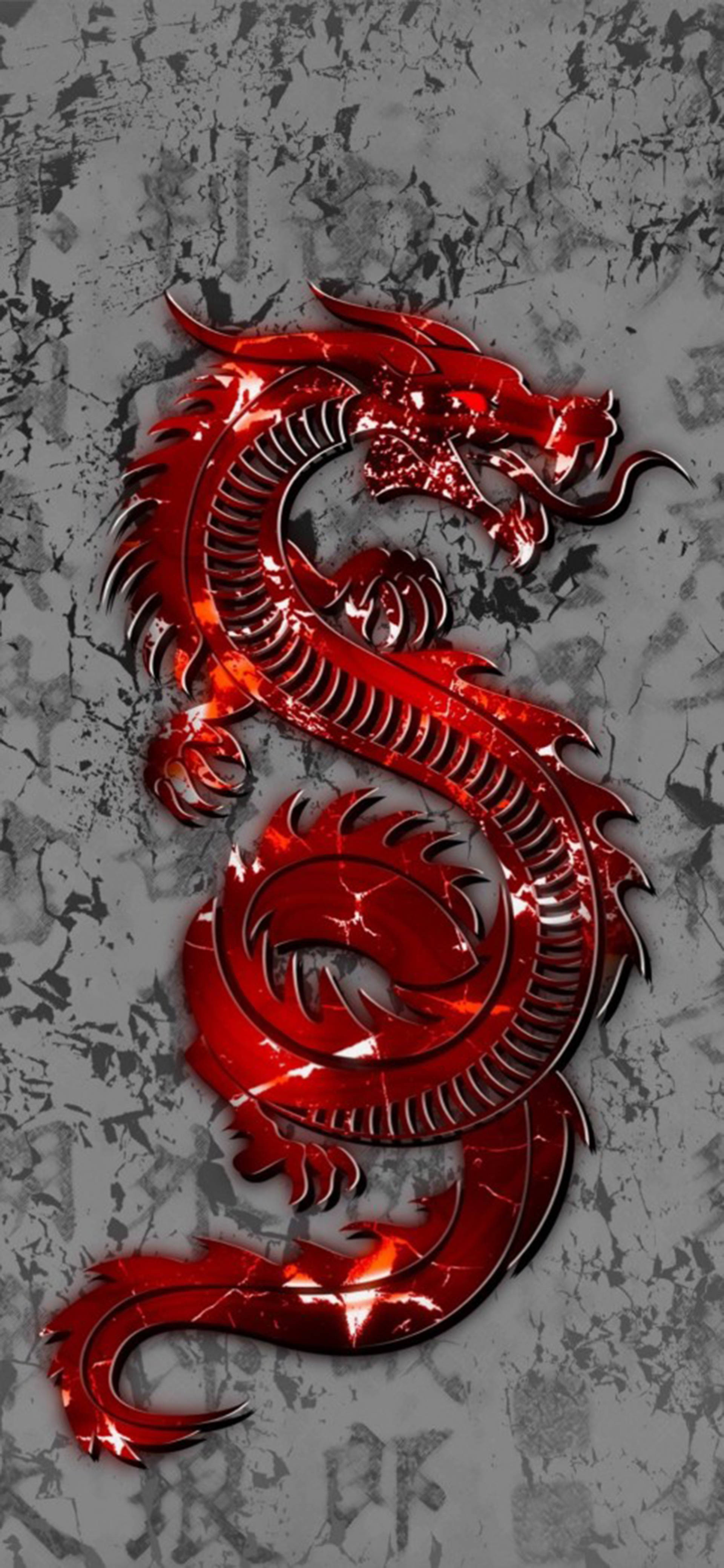 Chinese Red Eastern Dragon Taustakuvat